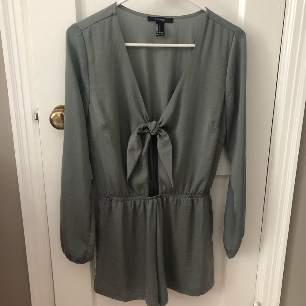 Sage green romper